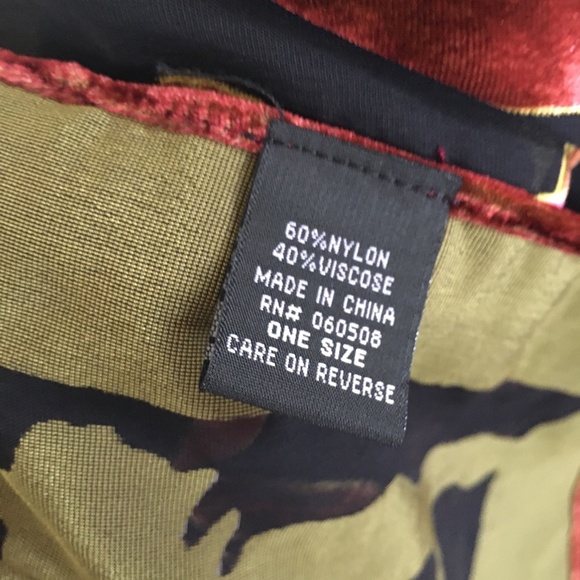 Duster cover velvet with bird motif one size - Picture 8 of 11